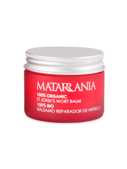 Cosmética sin perfume - Matarrania | BÁLSAMO REPARADOR DE HIPÉRICO BIO. PICADURAS Y QUEMADURAS.