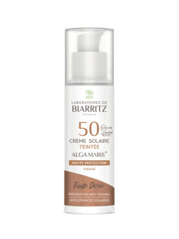 Alga Maris | CREMA SOLAR FACIAL PIGMENTADA SPF50. COLOR DORADO