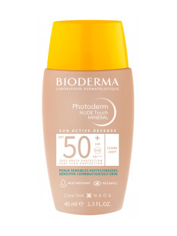 Cosmética sin perfum - Bioderma | NUDE TOUCH SPF 50+. COLOR CLARO