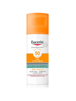 Cosmética sin perfume - Eucerin | SUN GEL CREMA OIL CONTROL DRY TOUCH FPS 50+